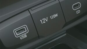 Kia Carens mobile charging