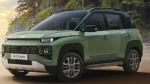 Hyundai exter Side view