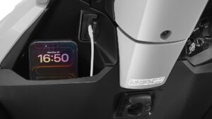 Honda Dio 125 X Edition-Open-Glove-Box-with-USB-Type-C-Charging-Port